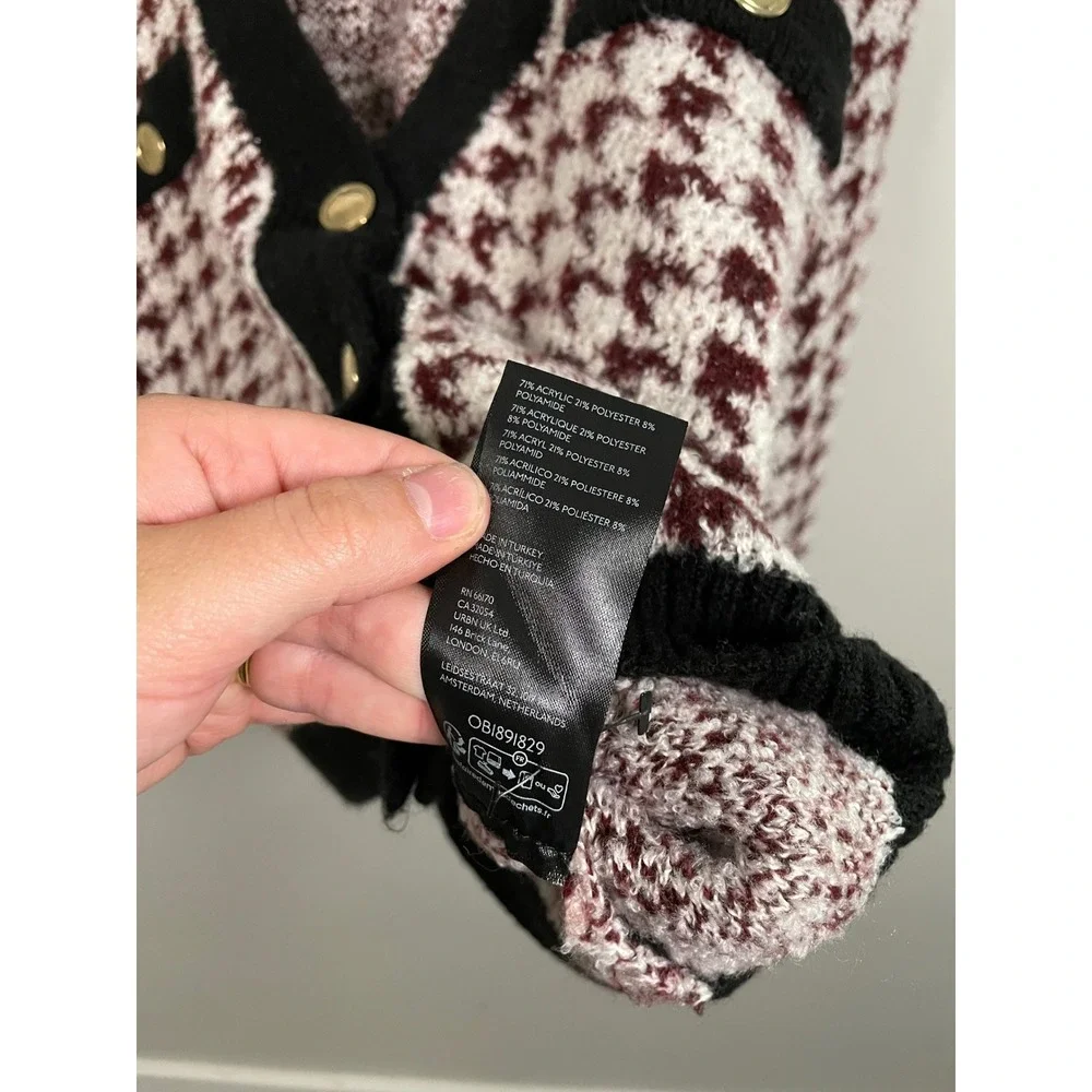 Anthropologie black maroon